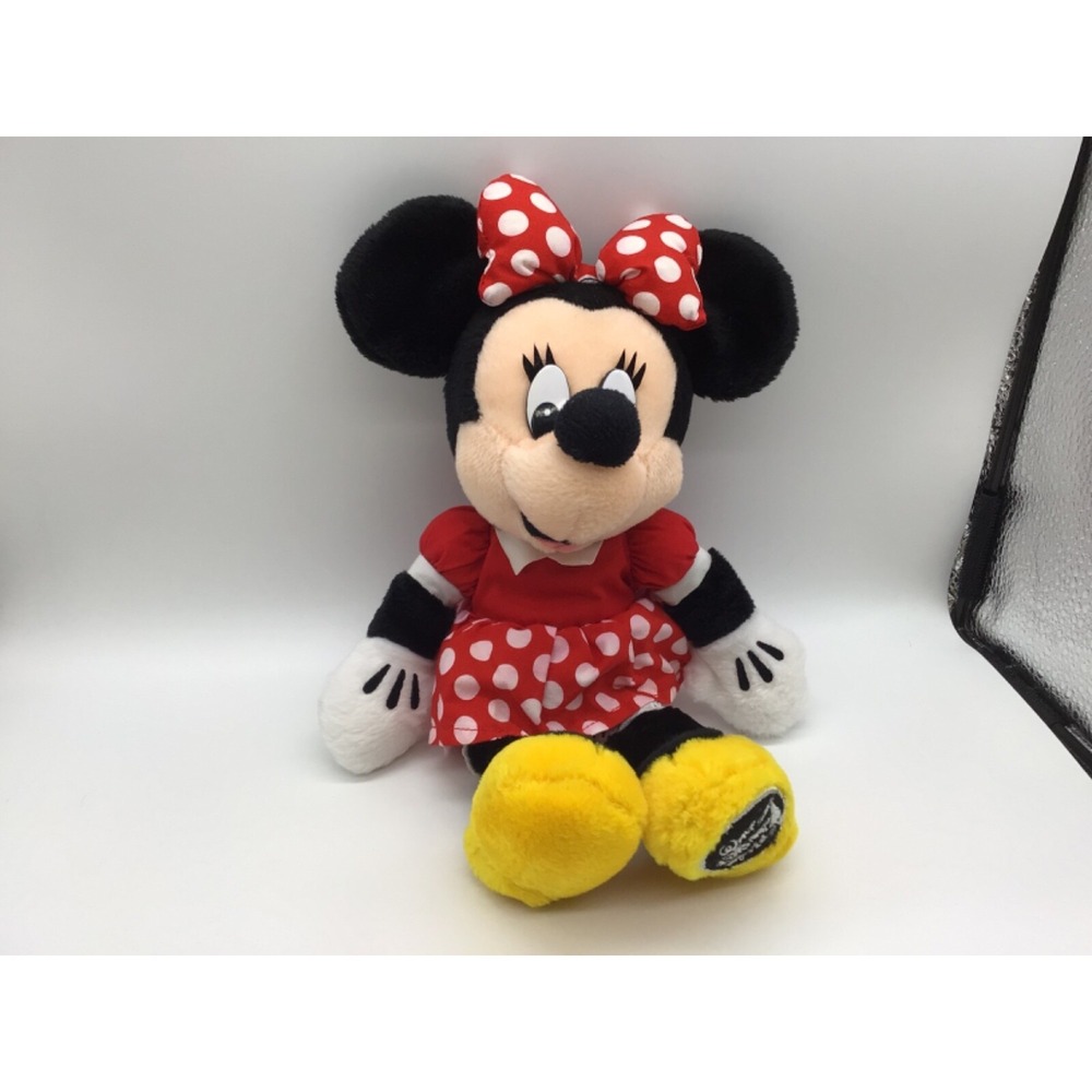 Disney Minnie Mouse‎ Plush Walt Disney World Red Polka Dot Dress Stuffed Toy